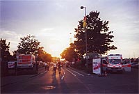Am Eingang der Insel. Alpha Blondy singt bereits Jerusalem